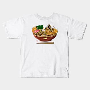 Great Wave  Ramen Dragon Kids T-Shirt